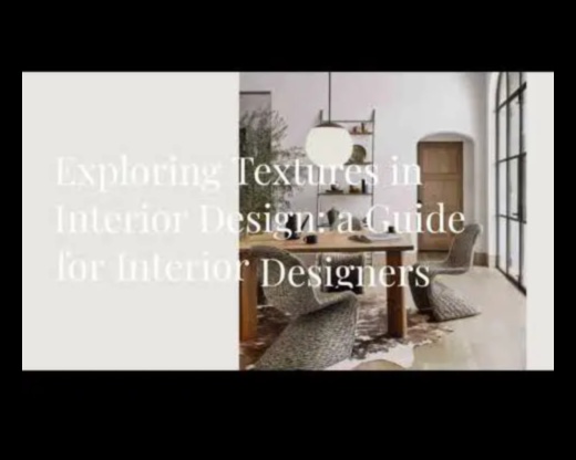 Explorarea utilizării texturilor în decorarea interioară