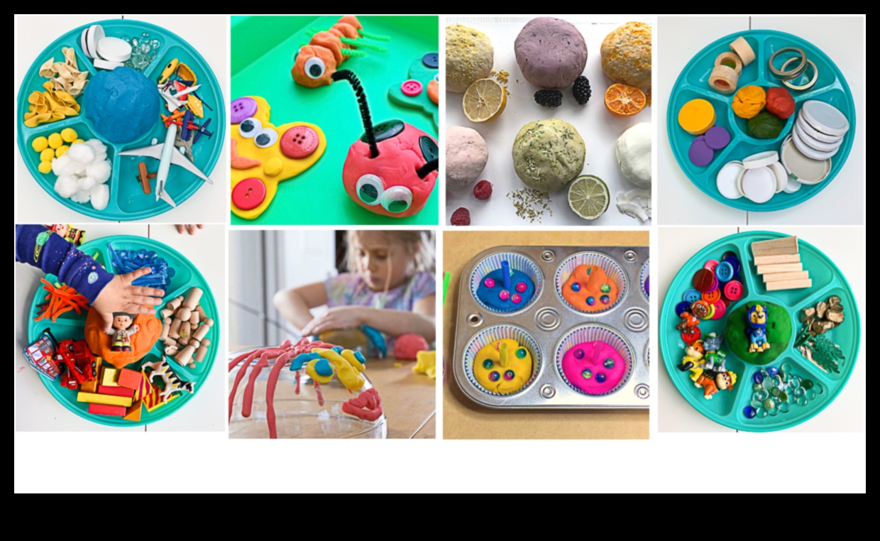 Playdough senzorial O activitate distractivă și educativă pentru copii 3 Joacă senzorială Playdough: bricolaj creativi pentru copii pentru atingere și textură