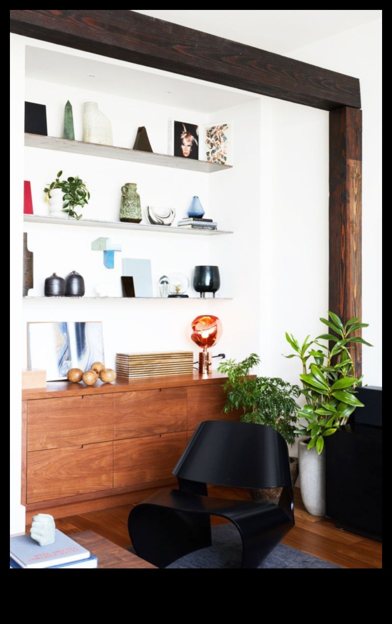 Rafturi plutitoare Suplimentul modern pentru camera dvs. de zi 3 Modalități creative de a folosi rafturile plutitoare în decorarea interioară