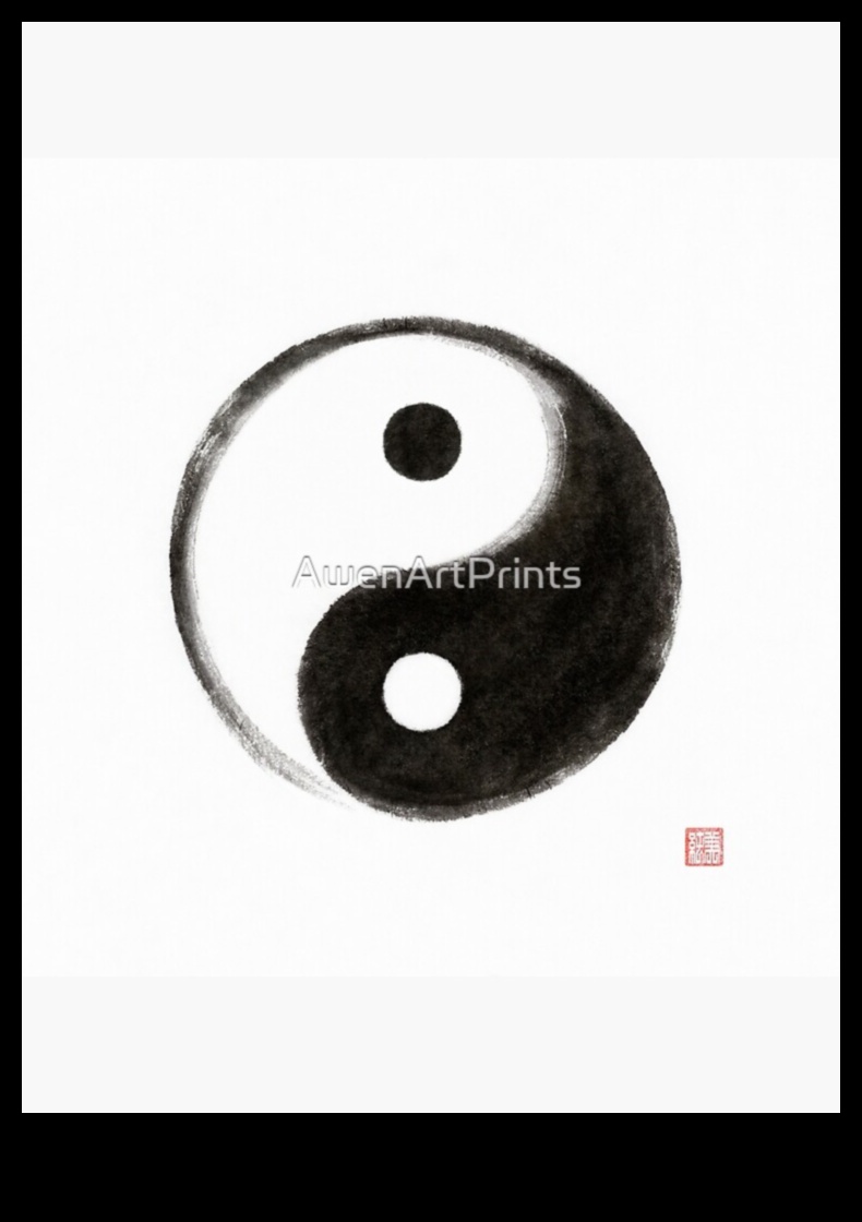 Yin-ul și Yang-ul artei cu cerneală alb-negru 2 Armonia alb-negru: atingerea echilibrului în arta cu cerneală
