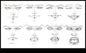 Linii expresive: transmiterea emoției în desene dinamice din desene animate