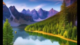 Natură Meditatie O sondare picturală a peisajului albastru 2 Reverie a naturii: o explorare picturală a peisajului senin
