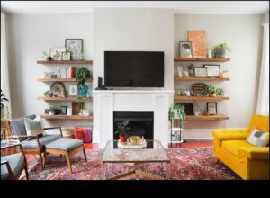 Modalități creative de a folosi rafturile plutitoare în decorarea interioară